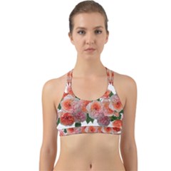 Roses Flowers Arrangement Perfume Back Web Sports Bra by Pakrebo