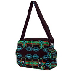 Ovals And Tribal Shapes                            Buckle Multifunction Bag by LalyLauraFLM