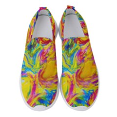 Mixed Paint                               Women s Slip On Sneakers by LalyLauraFLM