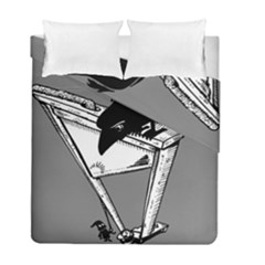 Gallows Raven Chopped Duvet Cover Double Side (full/ Double Size) by Bajindul