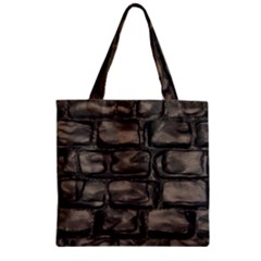 Stone Patch Sidewalk Zipper Grocery Tote Bag by HermanTelo