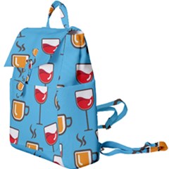 Cups And Mugs Blue Buckle Everyday Backpack by HermanTelo