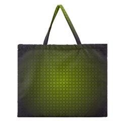 Hexagon Background Circle Zipper Large Tote Bag by HermanTelo