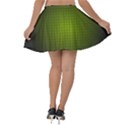 Hexagon Background Circle Velvet Skater Skirt View2