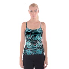 Background Neon Abstract Spaghetti Strap Top