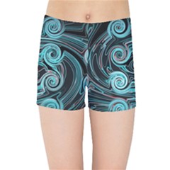 Background Neon Abstract Kids  Sports Shorts