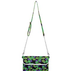 Flowers Pattern Background Mini Crossbody Handbag by HermanTelo