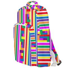 Rainbow Geometric Spectrum Double Compartment Backpack by Mariart