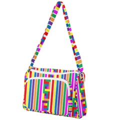 Rainbow Geometric Spectrum Front Pocket Crossbody Bag by Mariart