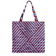 Abstract Chaos Confusion Zipper Grocery Tote Bag