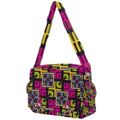Squares Pattern                               Buckle Multifunction Bag by LalyLauraFLM