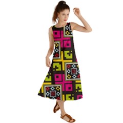 Squares Pattern                                     Summer Maxi Dress by LalyLauraFLM
