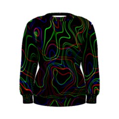 Neon Waves                                   Women s Sweatshirt by LalyLauraFLM