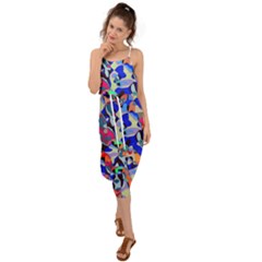 Misc Shapes                                  Waist Tie Cover Up Chiffon Dress