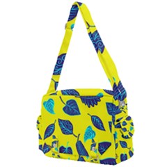 Leaves On A Yellow Background                               Buckle Multifunction Bag by LalyLauraFLM