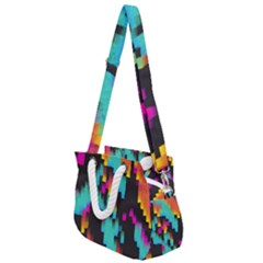 Rectangles in retro colors                               Rope Handles Shoulder Strap Bag