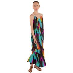 Rectangles in retro colors                                     Cami Maxi Ruffle Chiffon Dress