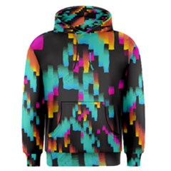 Rectangles in retro colors                                  Men s Pullover Hoodie