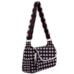 White Flower Pattern On Pink Black Multipack Bag