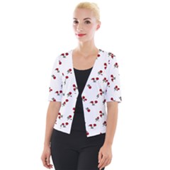 Roses Are Red   Cropped Button Cardigan by 1dsign
