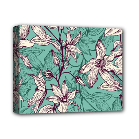 Vintage Floral Pattern Deluxe Canvas 14  X 11  (stretched)
