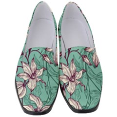 Vintage Floral Pattern Women s Classic Loafer Heels by Sobalvarro