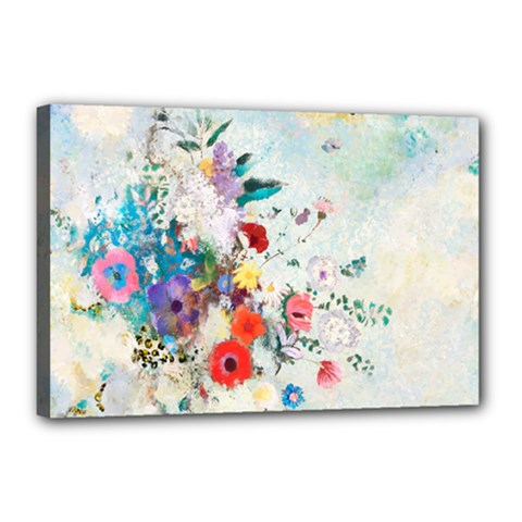Floral Bouquet Canvas 18  X 12  (stretched) by Sobalvarro