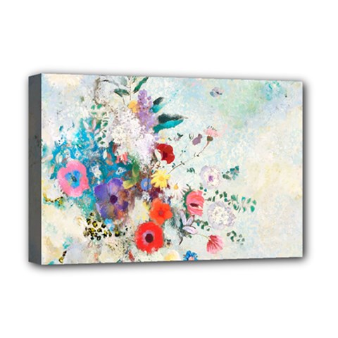 Floral Bouquet Deluxe Canvas 18  X 12  (stretched) by Sobalvarro