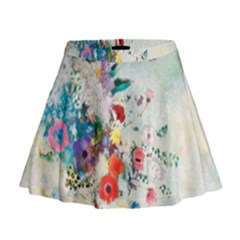 Floral Bouquet Mini Flare Skirt by Sobalvarro