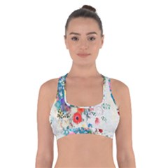 Floral Bouquet Cross Back Sports Bra by Sobalvarro