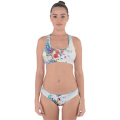 Floral Bouquet Cross Back Hipster Bikini Set by Sobalvarro