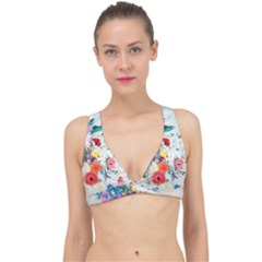 Floral Bouquet Classic Banded Bikini Top by Sobalvarro