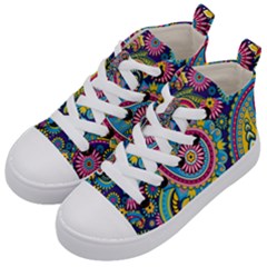 Ornament Kids  Mid-top Canvas Sneakers by Sobalvarro