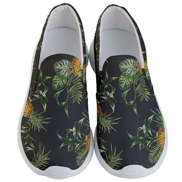 Pineapples pattern Men s Lightweight Slip Ons