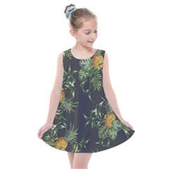 Pineapples Pattern Kids  Summer Dress by Sobalvarro