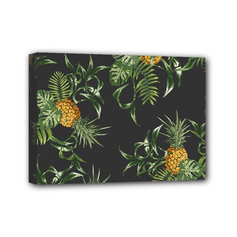 Pineapples Pattern Mini Canvas 7  X 5  (stretched) by Sobalvarro