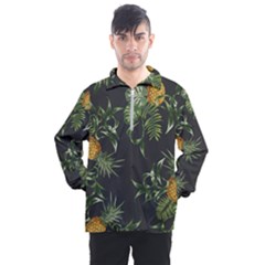 Pineapples Pattern Men s Half Zip Pullover by Sobalvarro