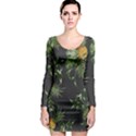 Pineapples pattern Long Sleeve Bodycon Dress View1