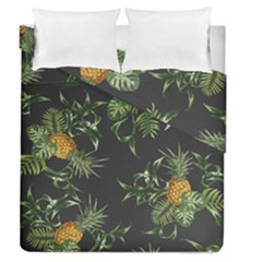 Pineapples Pattern Duvet Cover Double Side (queen Size) by Sobalvarro