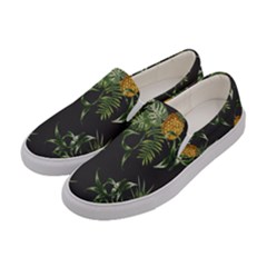 Pineapples Pattern Women s Canvas Slip Ons