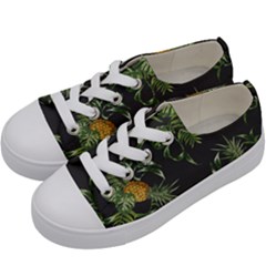 Pineapples Pattern Kids  Low Top Canvas Sneakers by Sobalvarro