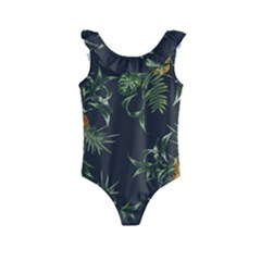 Pineapples Pattern Kids  Frill Swimsuit by Sobalvarro