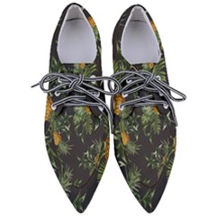 Pineapples Pattern Women s Pointed Oxford Shoes