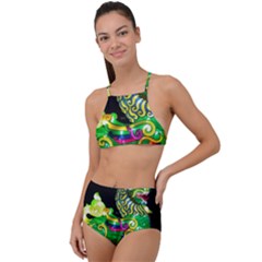 Green Ki Rin High Waist Tankini Set