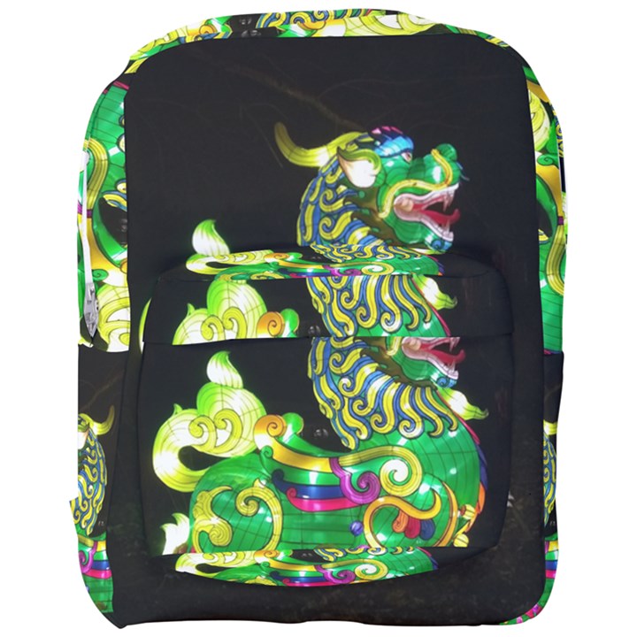 Green Ki Rin Full Print Backpack