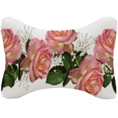 Roses Pink Leaves Flowers Perfume Seat Head Rest Cushion by Simbadda