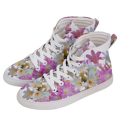 Lilies Belladonna Easter Lilies Men s Hi-top Skate Sneakers by Simbadda