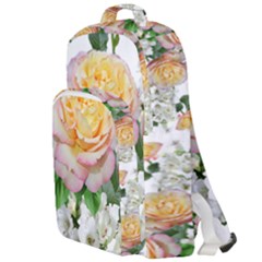 Flowers Arrangement Yellow Roses Double Compartment Backpack by Simbadda