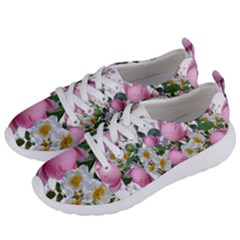 Flowers Roses Pink White Blooms Women s Lightweight Sports Shoes by Simbadda