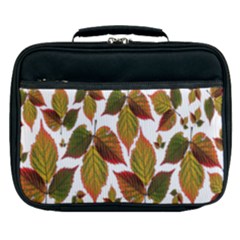 Leaves Autumn Fall Colorful Lunch Bag by Simbadda